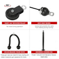 Pulley Cable System Pull Down Lift Attachment Black